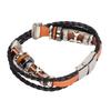 Smartwatch Band Lther Watch Replacement Wrist Strap Ethnic Vintage   for NaFitbit