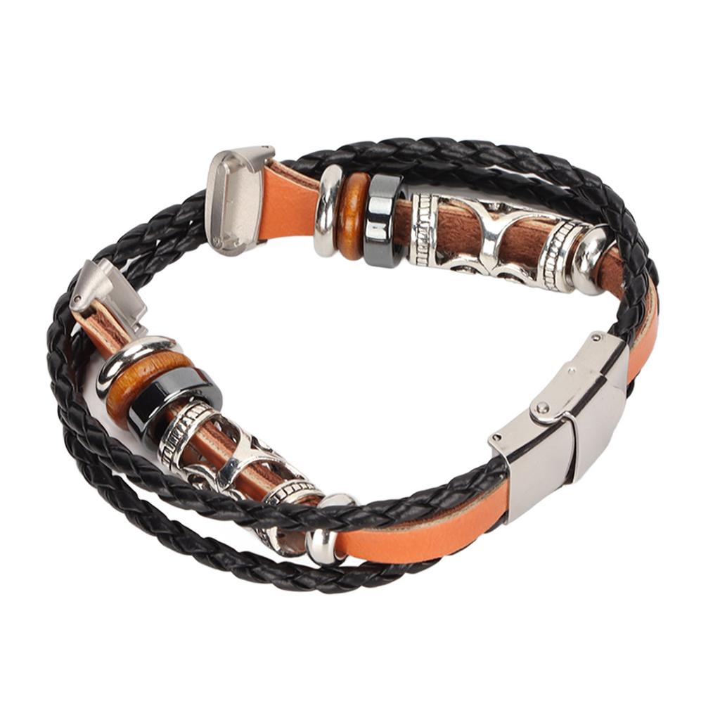 Smartwatch Band Lther Watch Replacement Wrist Strap Ethnic Vintage   for NaFitbit