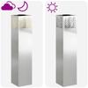 Solar LED Path Light 2 pcs Silver Galvanized