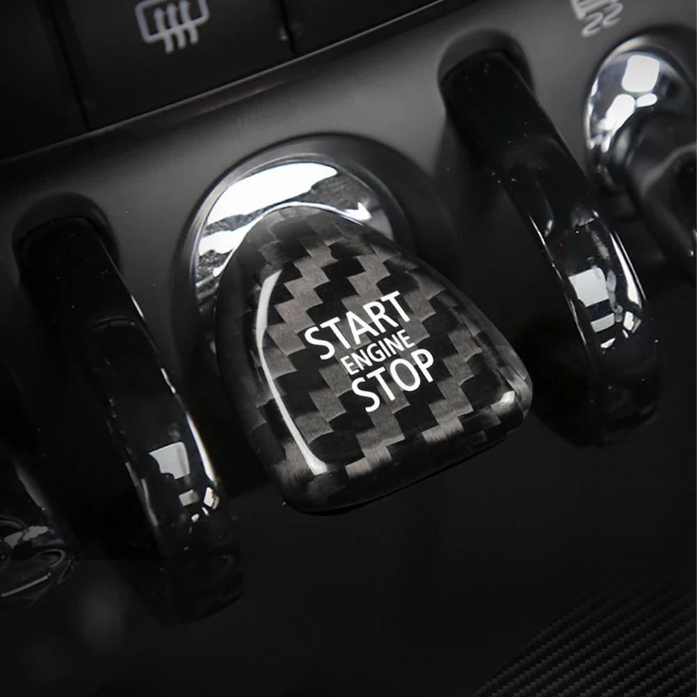 Zündungs-Motorstart-Knopf Innenraumverkleidung Aufkleber Abdeckung Karbonfaser-Aufkleber Für Mini Cooper F54 F55 F56 F57 F60 Autozubehör