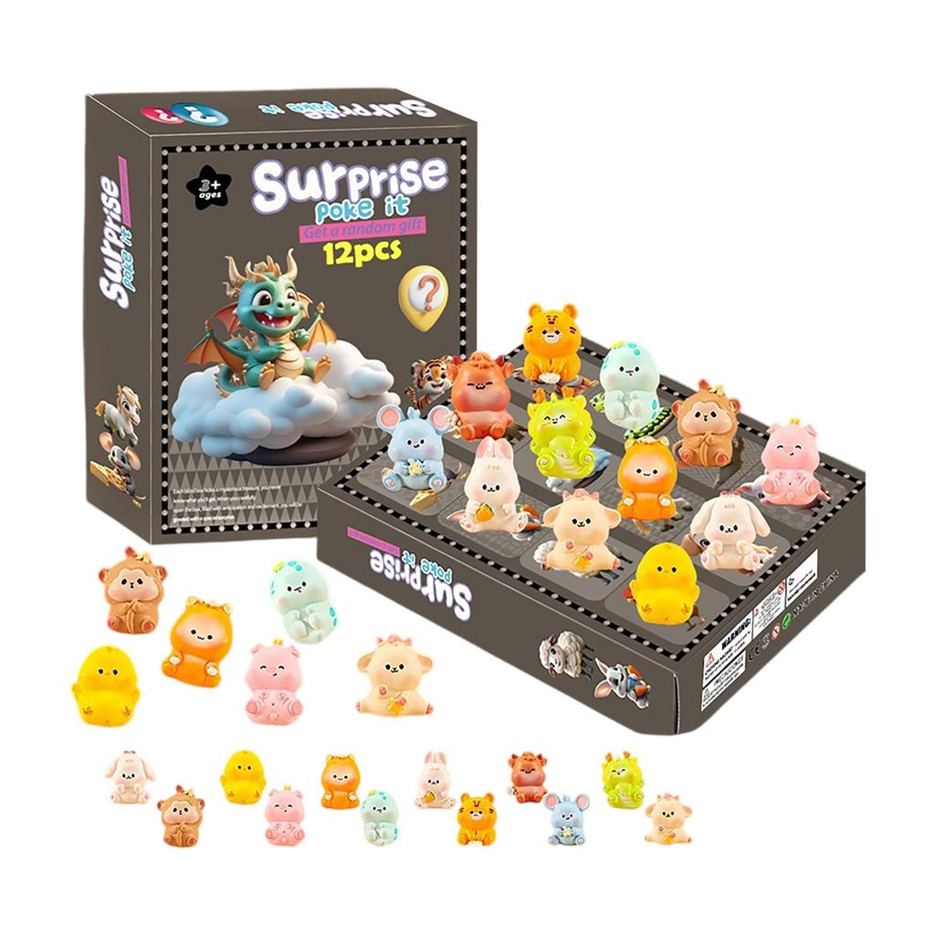 12 Piece Box Draw With Multiple Animals