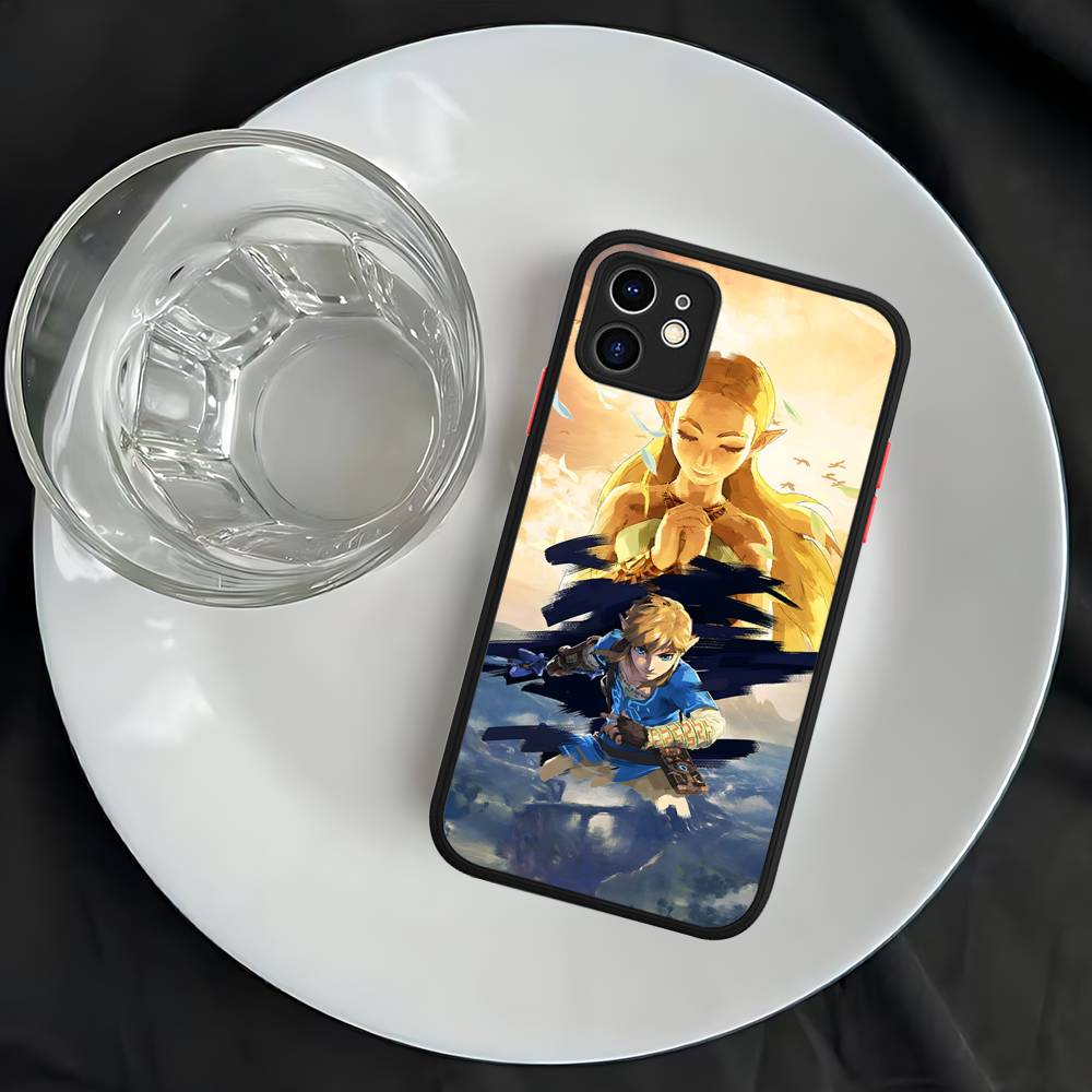 Hot Game The Legend Of Zeldas Silicone Matte Phone Case For Iphone 13 14 15 16 Pro Max 11 12 X Xs Max Soft Cover
