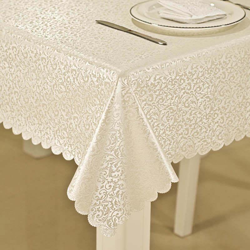 European-Style Rectangular Waterproof, Oil-Proof & Washable Coffee Tablecloth (Oval & Rectangular Options Available)