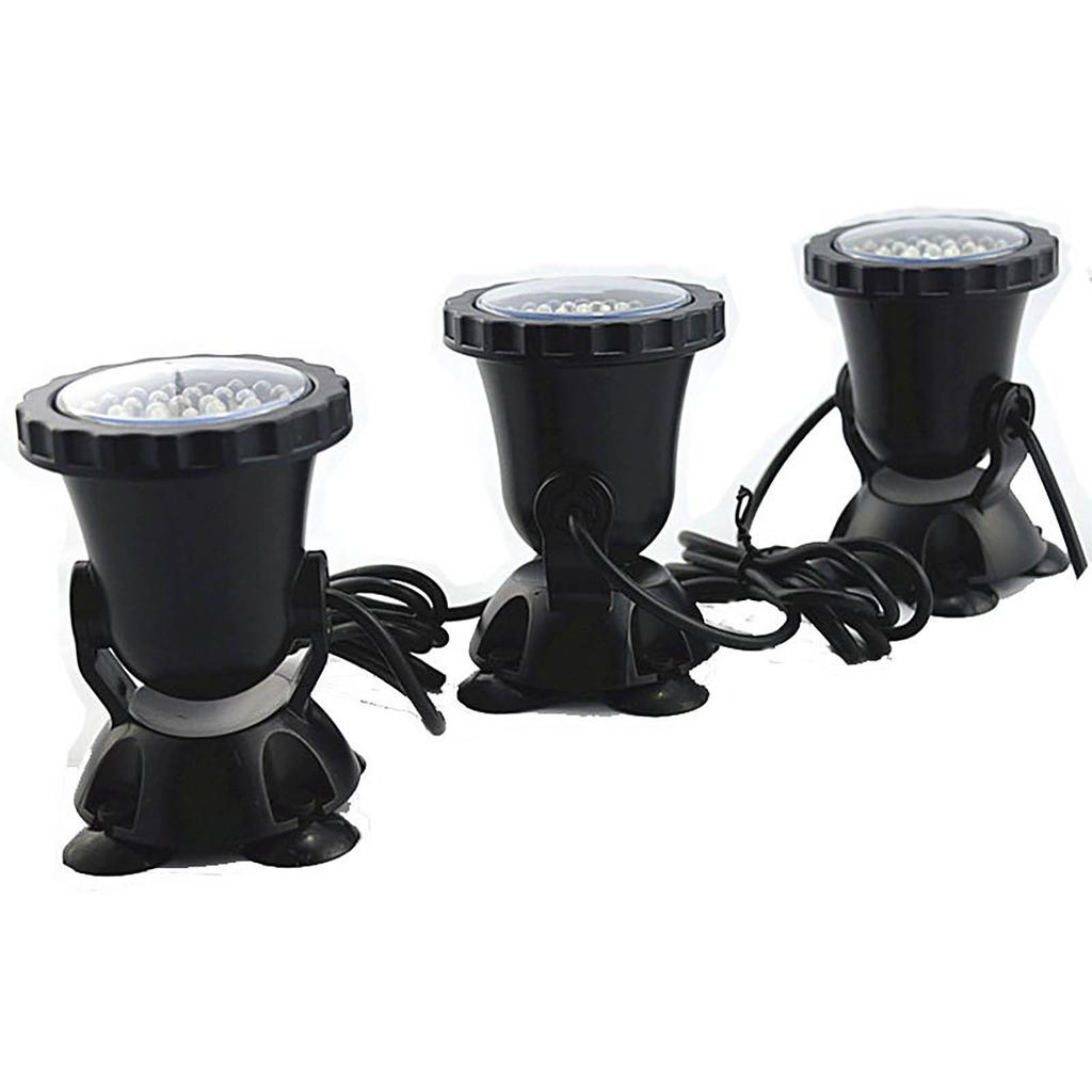 LED-Aquarium-Lichtset mit verstellbaren Köpfen und Netzteil für die Aquarienbeleuchtung Mehrfachmodus Automatischer Farbwechsel Wasser-Aquarium-Lampe