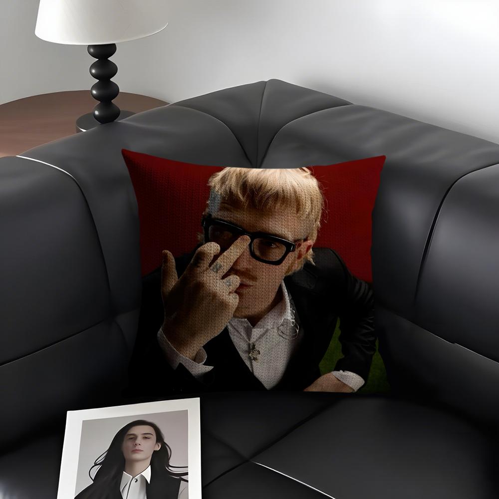 JJoost KleinN Rapper Cushion Cover Natural Linen Organic Fabric DoubleSided Printing Sofa Home Decor Gift Pillow Case