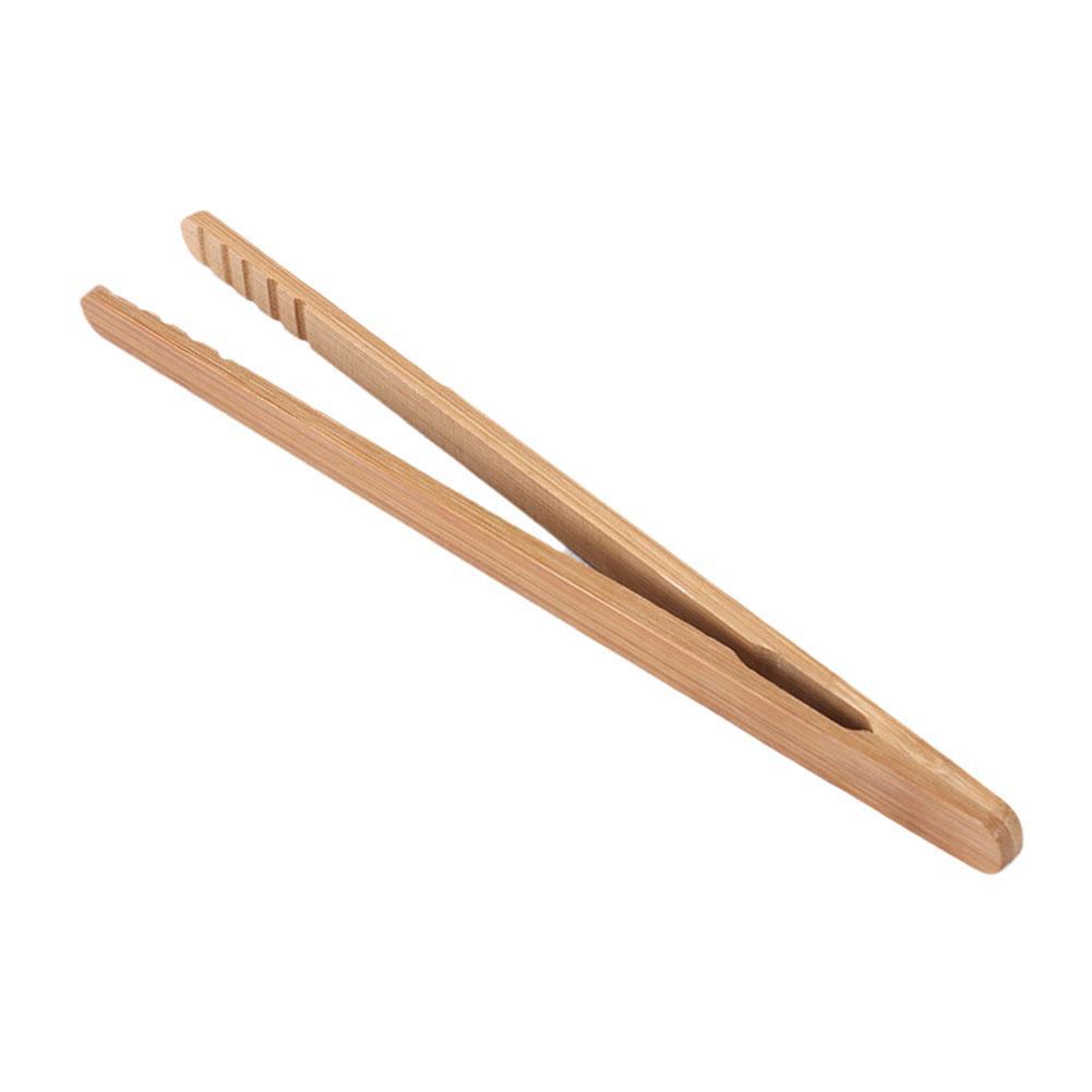 

Bamboo Wood Wooden Food Toast Salad Tongs Toaster Bacon Sugar Ice Tea Tong Tea Clips Teaware For Kitchen