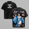 BLEACH Kuchiki Rukia T-shirt Trendy Anime Vintage Washed T Shirt Summer Short Sleeve Cotton Tees Clothes Men Unisex Clothing