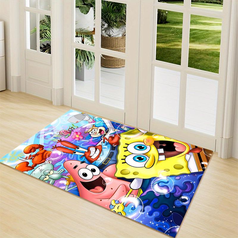 Spongebob'S Underwater Adventure Carpet Rug Soft Washable Antislip Home Living Room Sofa Mats Personalized Christmas Rug