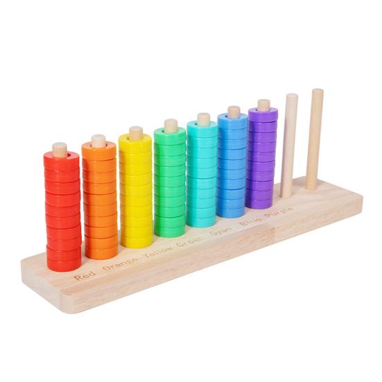

Деревянная игра Метание колец Радуга Дошкольное обучение Сопоставление цветов Игра на вызов с башней Малыши Образовательная Сортировка цветов Последовательность 1 Set