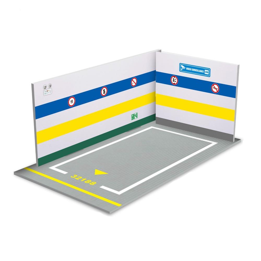 Automobile Toy 1/32 Car Garage Parking Space Garage DIY Scene Parking Lot Model  For Children