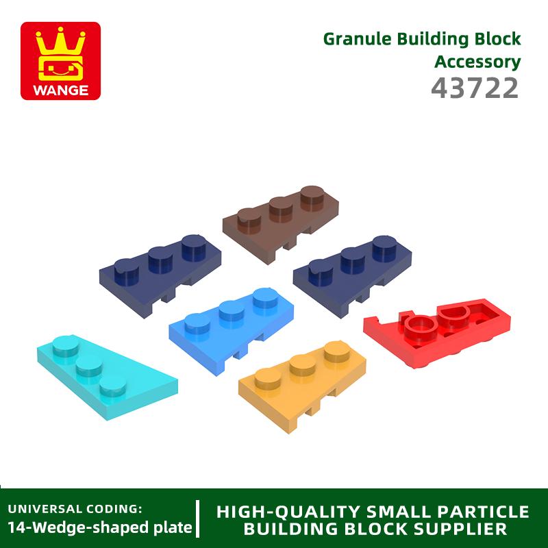 158Pcs/lot 43723 2x3 Right Wedge Plate Construction Bricks MOC Accessories Works With Featuring Blocks Kids Playthings Gift Idea Box