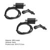 2Pcs Motorcycle Ignition Coil Stable Performance Replacement Black Modification Part Front/Rear Ignition Coil