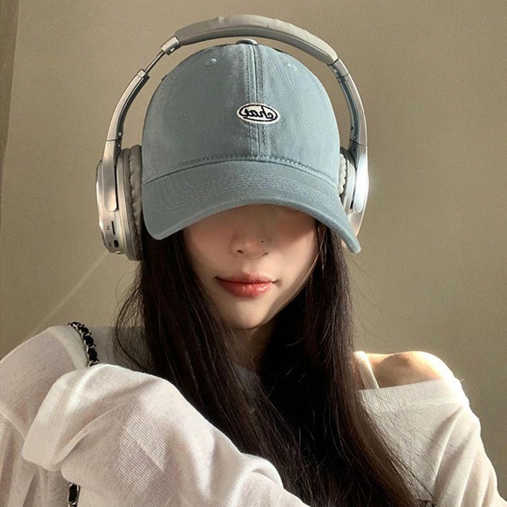 Embroidery Baseball Hat Korean Snapback Cap Casual Peaked Cap  Men Women