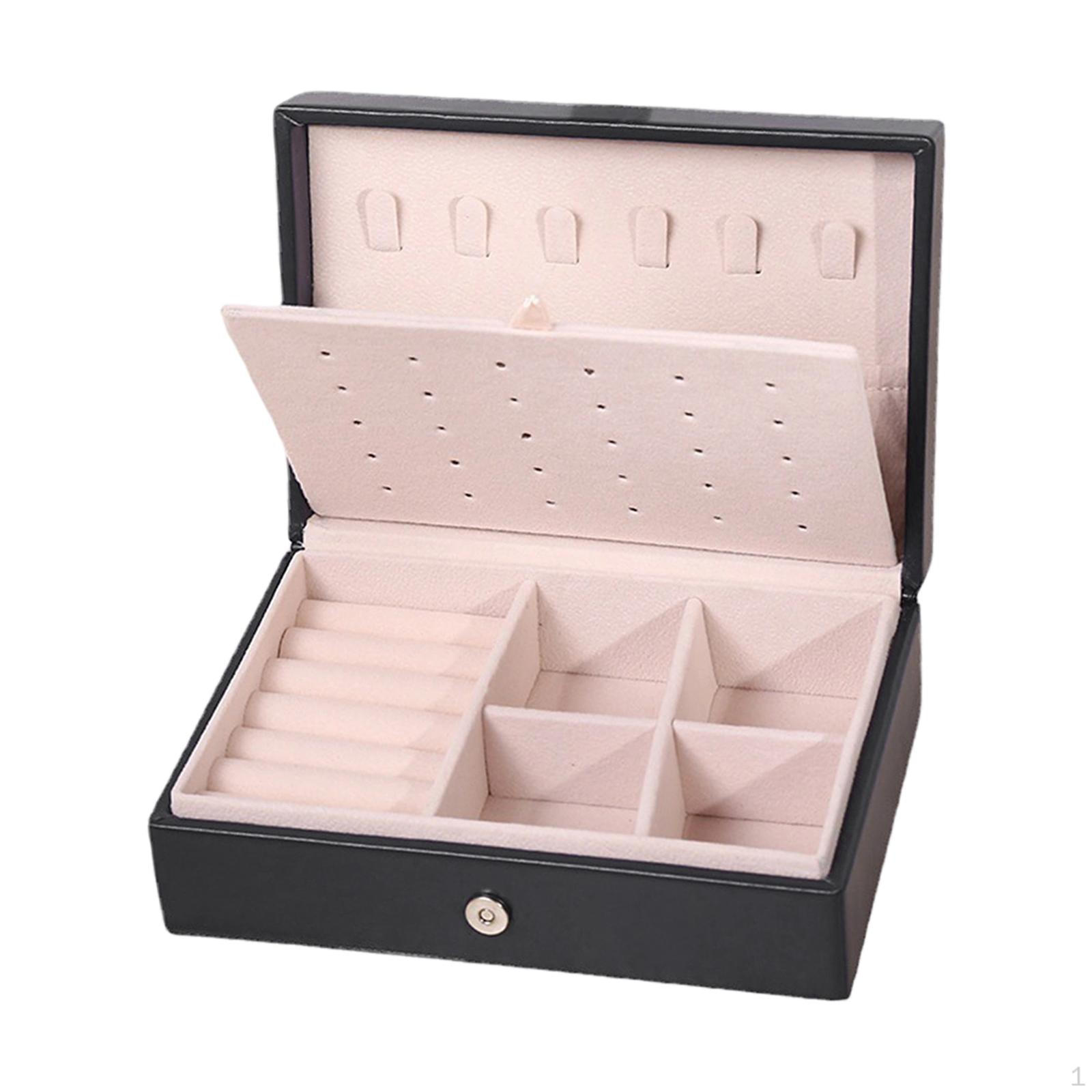 

Jewelry Box Display Bangle with Flip Open Lid Organizer Storage Case Daughter чёрный