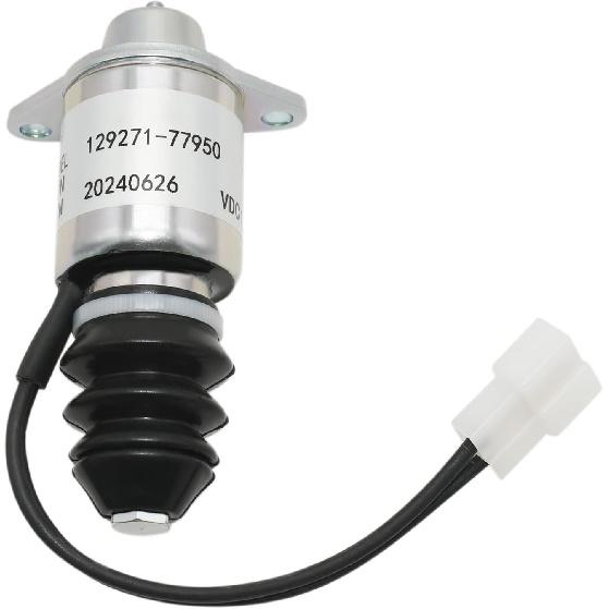 129271-77950 129209-77950 1503SP-12ETS 12V Kraftstoff-Absperrventil Kompatibel mit Yanmar Motor 2YM15 3YM30 3JH5E 4JH4E
