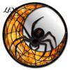 Spider Web Mirror Wall Art Halloween Decorative Stickers with Spiders/Skeletons/Pumpkins, Retro Hanging Spooky Skeleton Ornament, Lightweight for Home