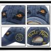 WHITE FANG Hut Vintage Distressed Kappe Einzigartige Lustige Augenklappe CA222 Herren (02 Marineblau)