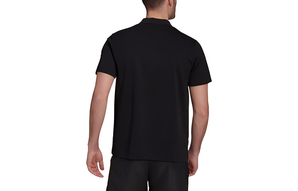 adidas Polo Shirts Men's Black Polo Collar Moderate Straight Fit GR9968