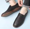 Hand-stitching Leather Shoes Men Casual Sneakers Comfty Driving Shoe Breathable Leather Loafers Men Shoes Design Moccasins