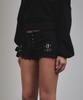 Bunteu Eyelet Buckle Micro Shorts (Black)