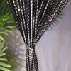 100cm*200cm Straight Line Curtains Multicolor Straight Line Silk Thread Curtains Tassel Silver Wire Tassel Curtains