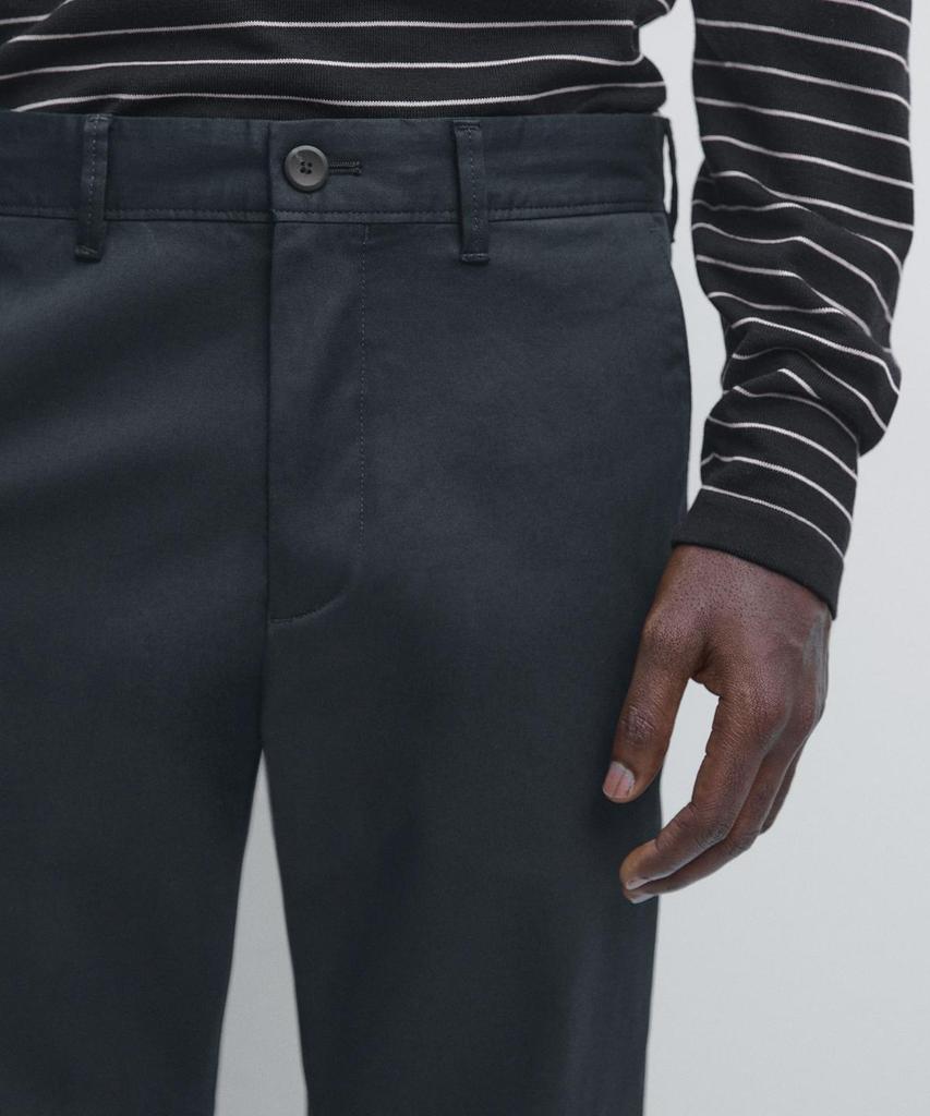 Masimodutti Cotton Blend Slim Fit Pants