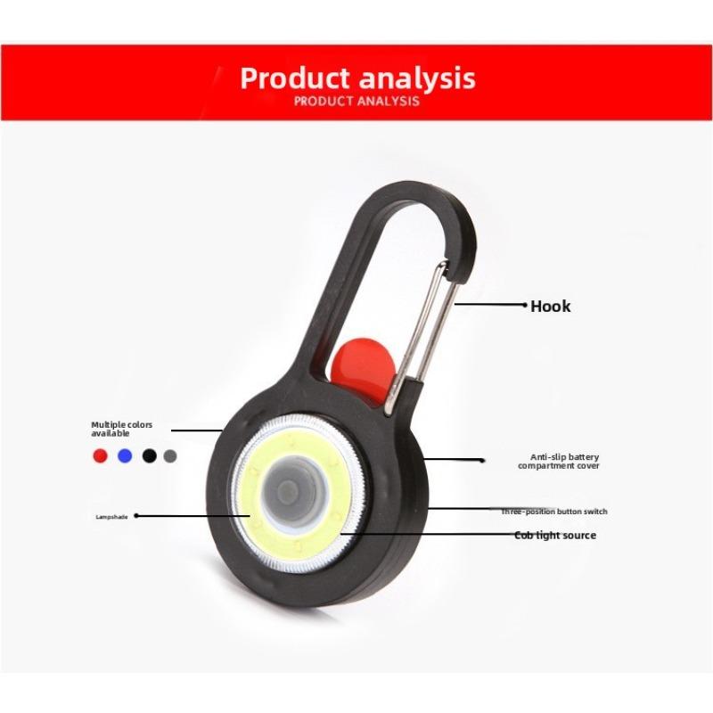 Outdoor Mini Portable LED Keychain Light - Emergency Flashlight, Super Bright, Camping/Hiking Lamp, Dry Battery Powered