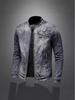 Men's Trendy Punk Street Style Denim Jacket - European & American Spring/Autumn Casual Motorcycle Top