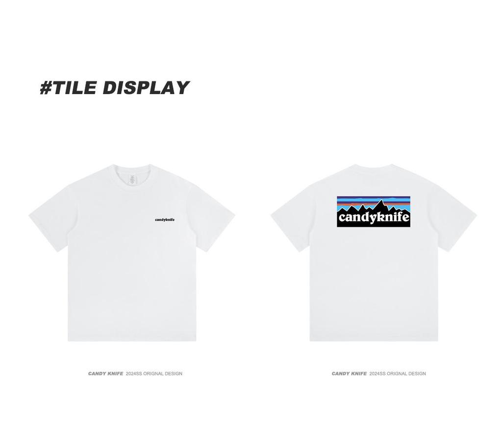 Unisex American Brand Minimalist Short-Sleeve Cotton Crew Neck T-Shirt