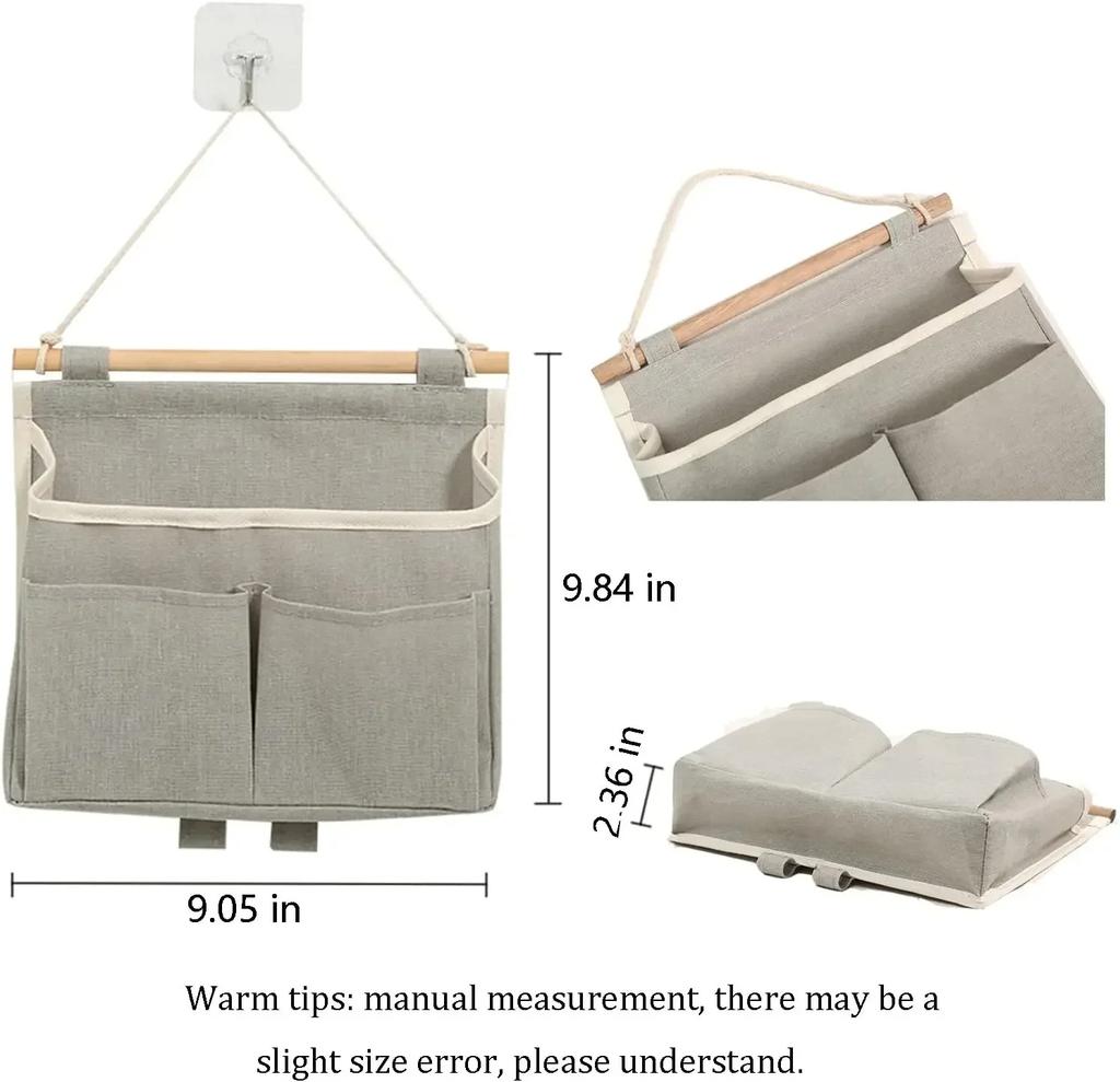 1/2/3PCS Wall Mounted Storage Bag Snack Storage Hanging Bag Sundry Storage Bag Underwear Storage Bag Home Decoration