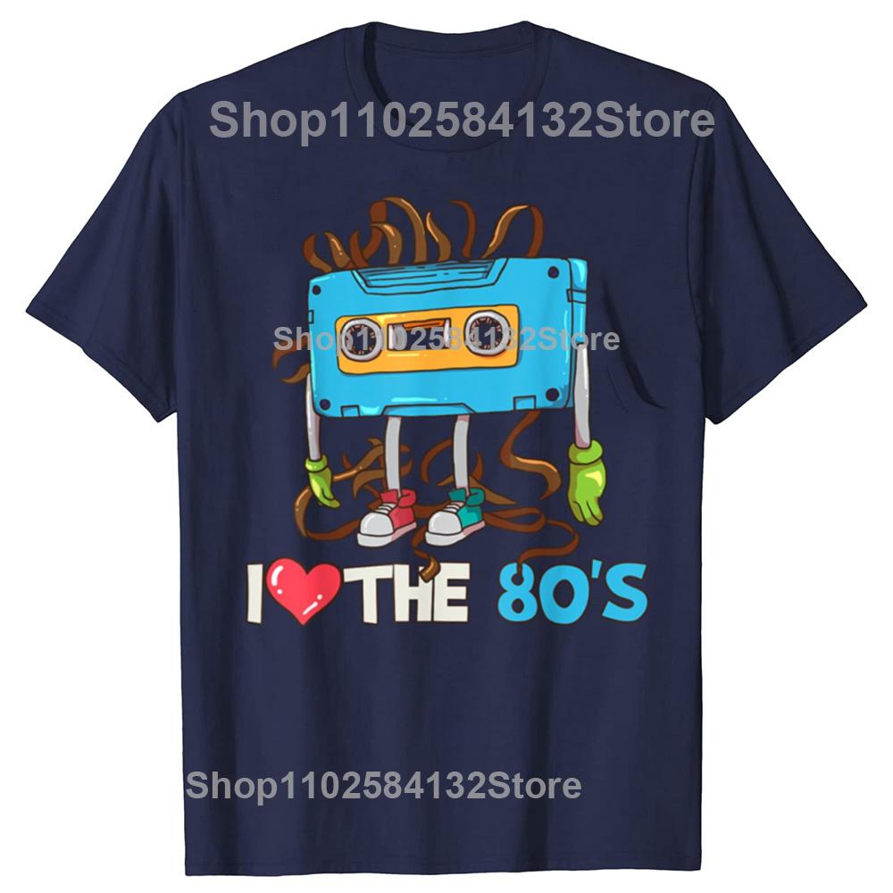 Funny 1980 80s Cassette Tape Graphic Tshirts Men Womens Fashion Casual Tshirt 100 Cotton Loose Oversized T Shirt