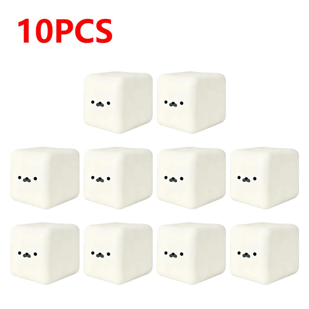 Squishy Squeeze Toy Decompression Cute Milk Cube Seal-shaped Slow Rising Balls Stress Relief Fidget Sensory Toy Birthday Gift