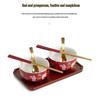 Double Happiness Red Bowl & Chopsticks Set - Wedding, Housewarming, Birthday, Anniversary Gift