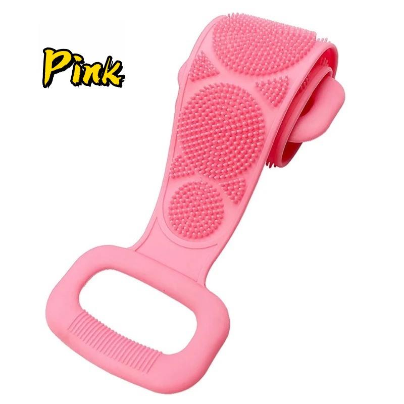 Silicone Body Sponge Exfoliating Back Scrubber Rubbing Peeling Massage Full Body Bath Tool Eco Friendly Shower Use Anti Slip