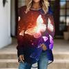 Women Round Neck Long Sleeve Tunic Tops Loose Soft Shirts Suitable For Home Life And Casual Outdoor Walks