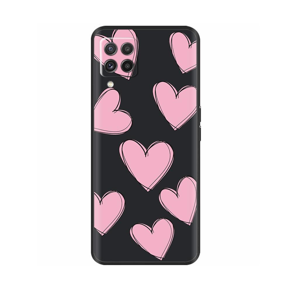 For Samsung Galaxy M22 M32 4G Case Phone Back Cover For Samsung M32 4G M22 F22 Case Soft Black Silicone Bumper Shell 6.4 Inch