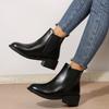 2025 High Quality Ladies Shoes Ankle Women's Boots Fashion Round Toe Office and Career New Sewing Best Seller Shoes for Women