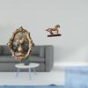 Vintage Resin Photo Frame and Horse Sculpture Figurine Artwork Collectible Art Ornament for Office