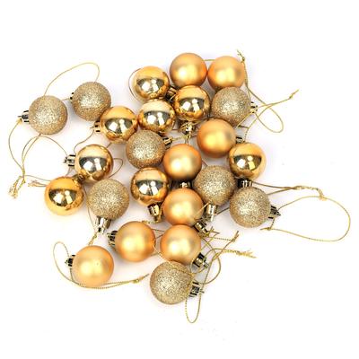 24pcs Christmas Tree Decor Ball Bauble Hanging Home Xmas Party Ornament Golden