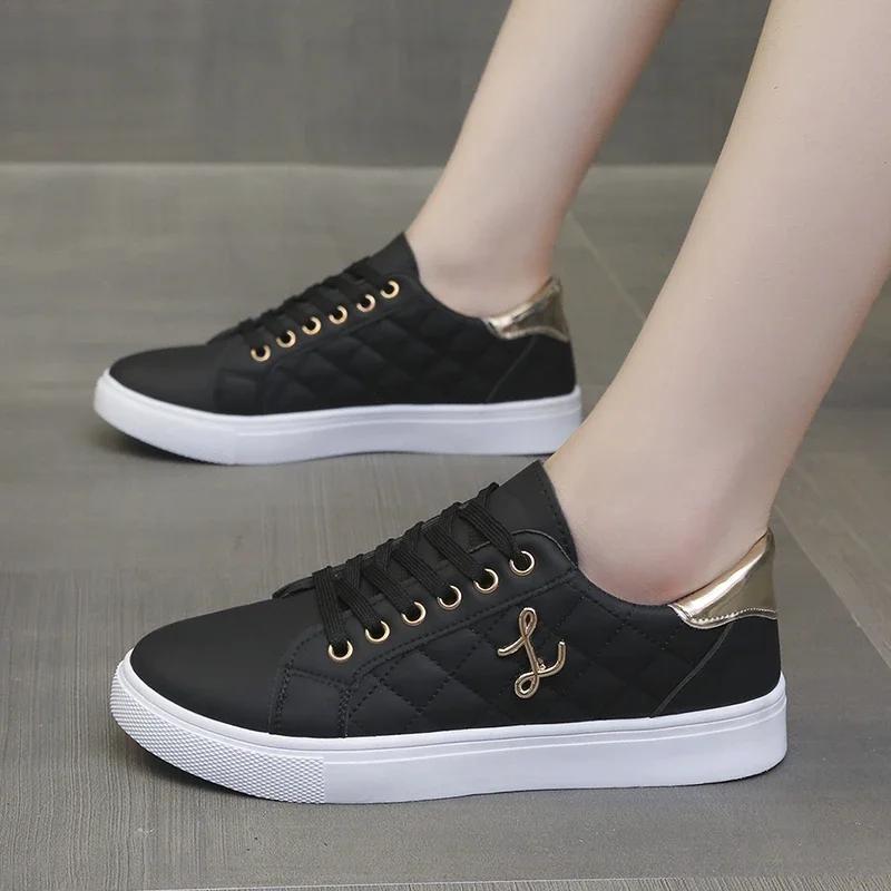 Women's Sneakers Fashion Breathable Flats Woman Soft Sole Casual Walking Vulcanized Shoes Women White Sneakers Zapatos De Mujer
