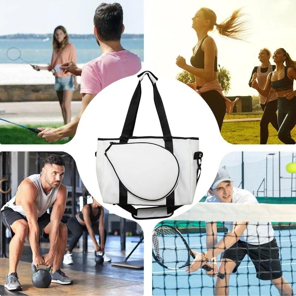 Large Capacity Tennis Racket Bag with Handle Sports Fitness Bag Tennis Shoulder Bag  Travel
