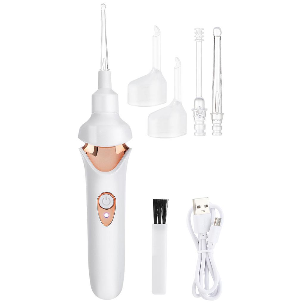 Electric Vacuum Ear Wax Remover Luminous Ear Pick Suction Device Ear Picking Spiral Ear Cleaning Tools For Children Kids Adults