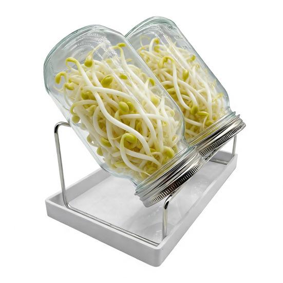 Кришка для пророщування з широким горлом 70/86 мм, кришка для вирощування паростків квасолі з нержавіючої сталі, банка для пророщування насіння квасолі, сітчаста кришка-сито