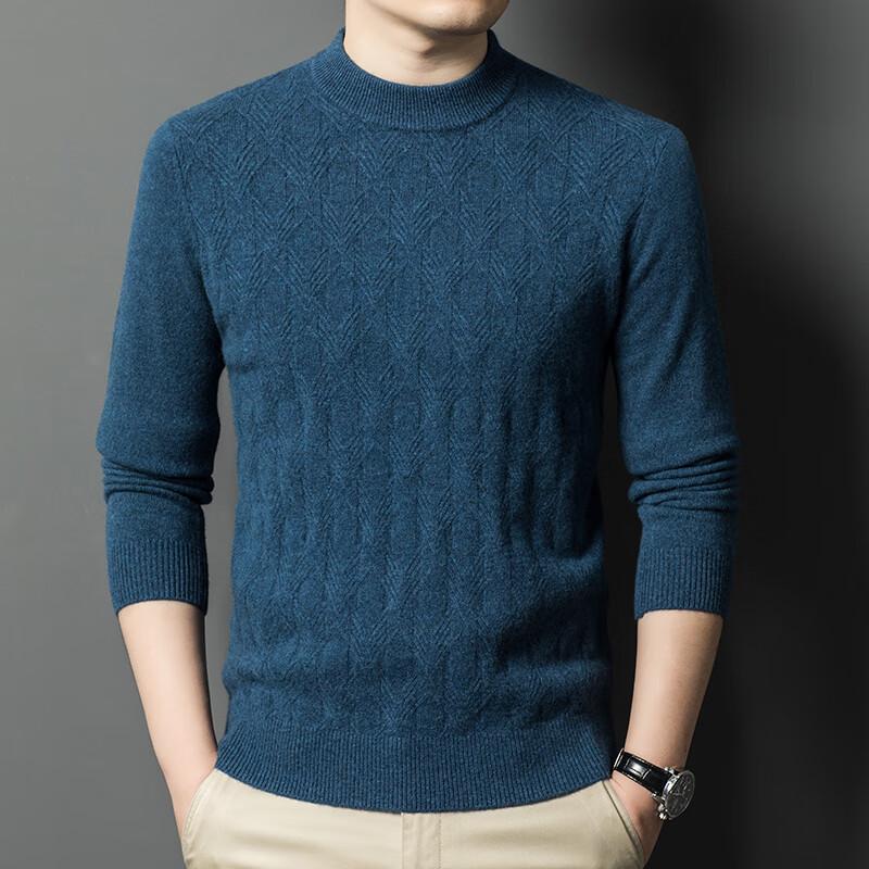 Firstview Men's Thickened 9-Gauge Wool Sweater