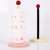 Creative Solid Wood Tissue & Film Holder - Vertical Desktop & Toilet Paper Storage for Home Kitchen