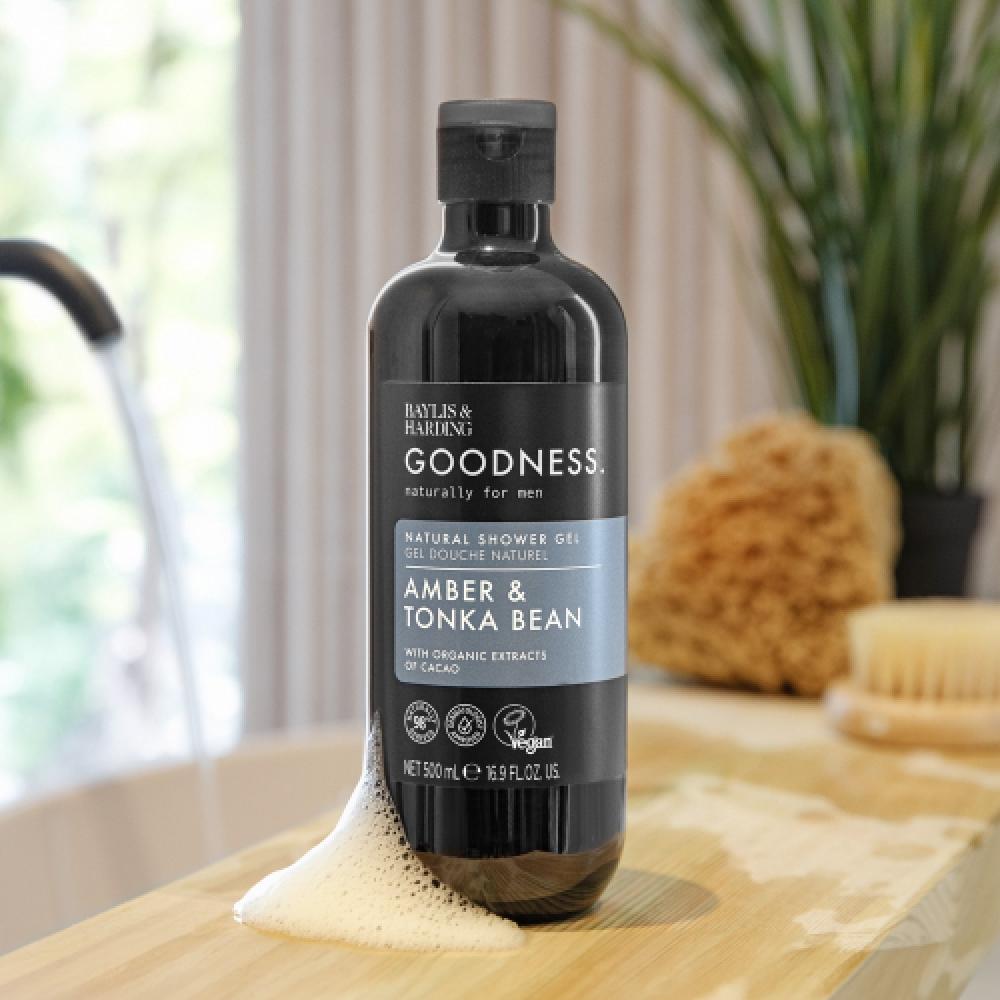 BayliS   Harding GoodneSS Men S Amber   Tonka Bean Shower Gel 500ml
