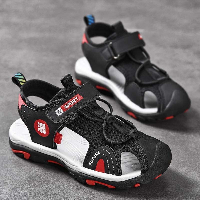 Kids Sandals Breathable Boys Non Slip Beach Sandals Outdoor Summer Children's Girl Closed Toe Sandals