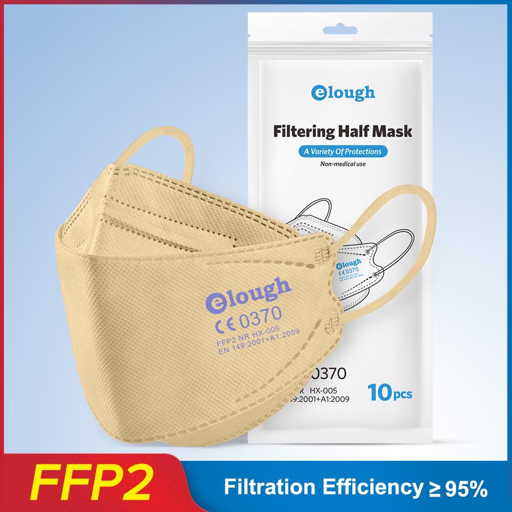 Buy Elough 10200PCS FFP2 Colorful KN95 Face Mask Antifog Dust Respirator Breathable Adult