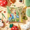 Cute P-Peter Rabbits Cushion Cover Plush Fabric Soft Double-Sided Printed Sofa Warm Winter Home Gift Pillow Cover