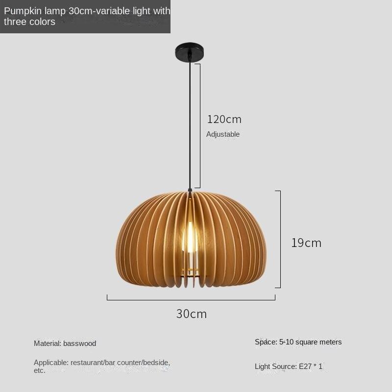 Creative Pumpkin Chandelier Bedroom Bedside Lamps